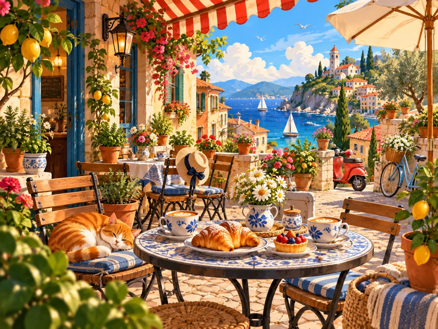 A premium travel scene used in the Spotly art direction